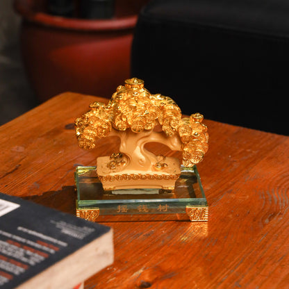 Golden Coin Tree of Growing Fortune 14cm