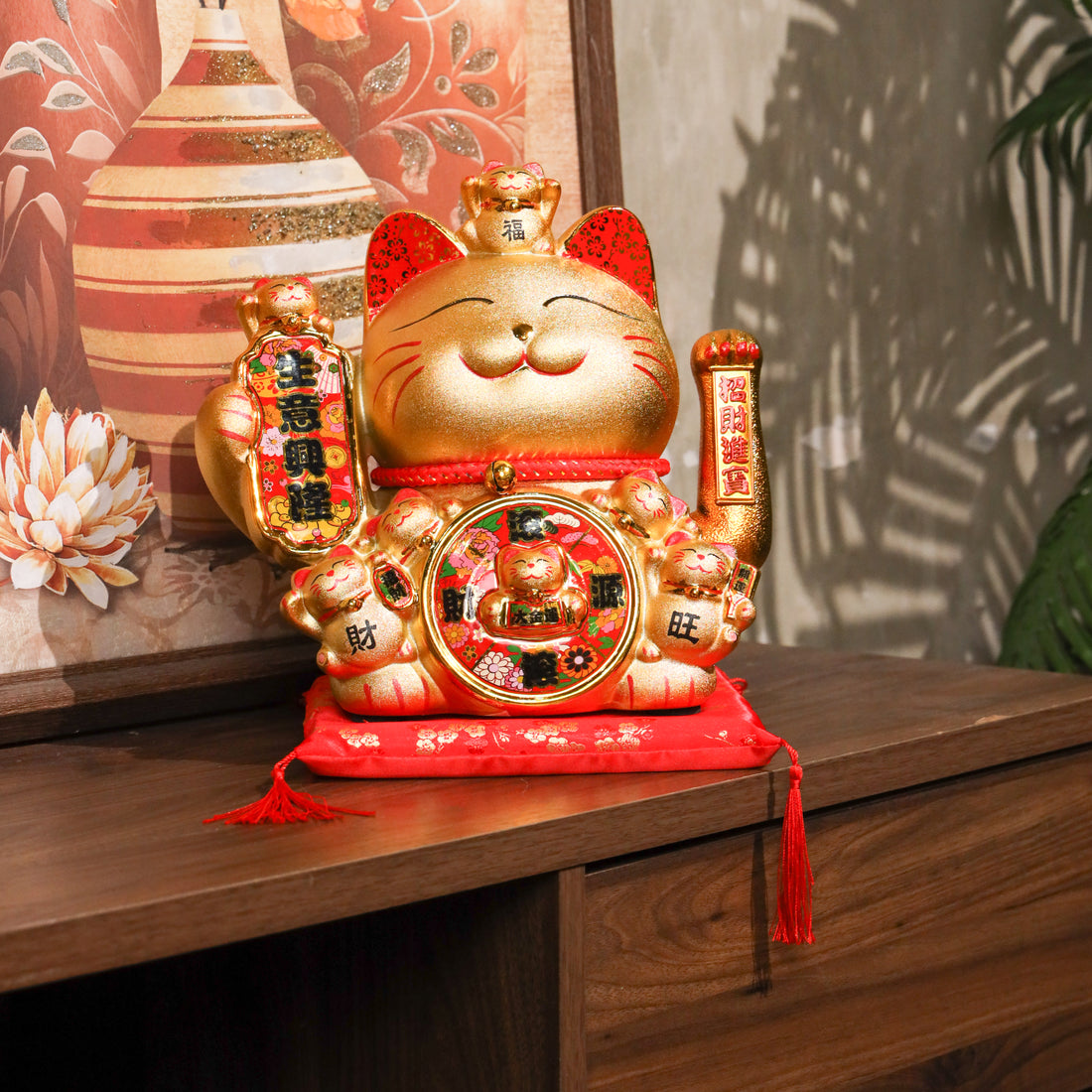 Great &amp; Golden Lucky Cat for Business Success 30cm