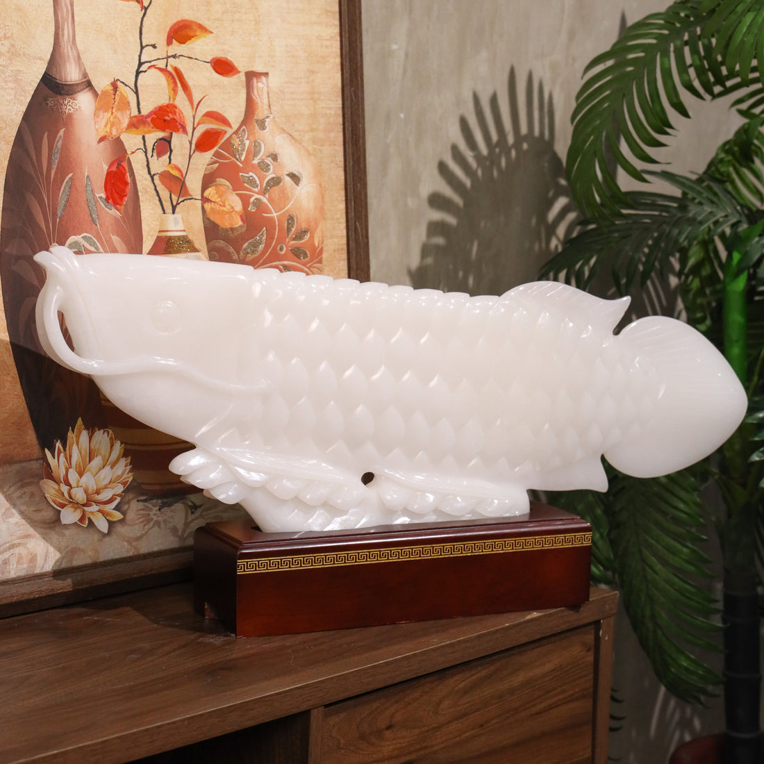 "Succeed In Business" - Jade Arowana 70cm