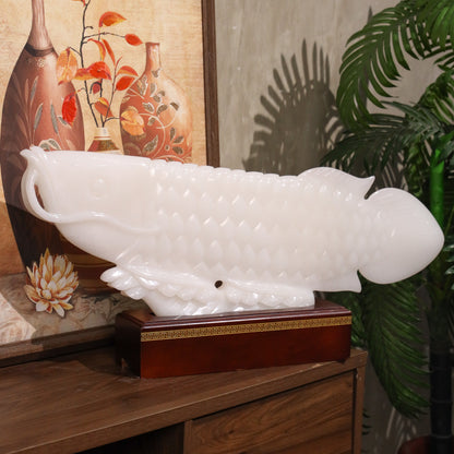 "Succeed In Business" - Jade Arowana 70cm