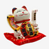 White Lucky Cat with Wealth-Inviting Tokens 20cm Double Plaque - Feng Shui Charms - Royal Dragon Decor Philippines