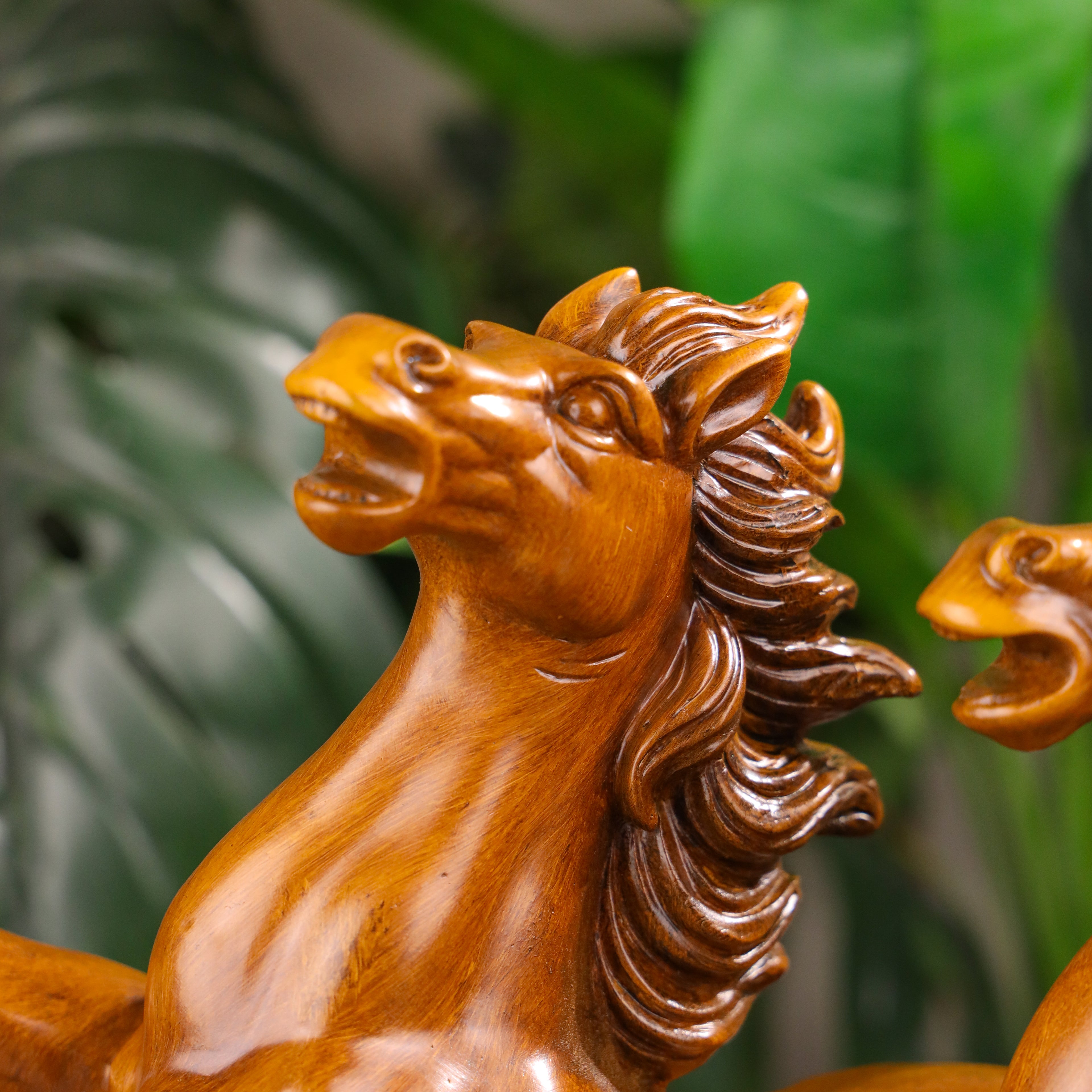 Dynamic Twin Horses of Speed and Success 46cm