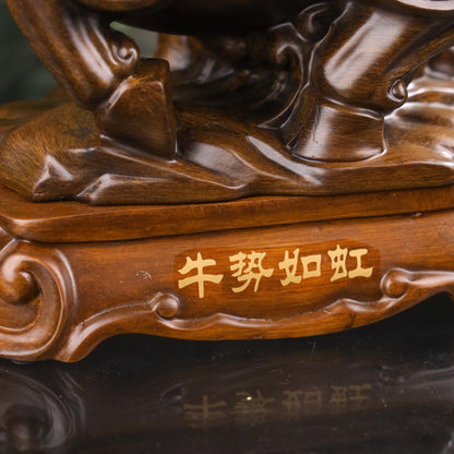 Wood Ox of Hard Work and Reward 27cm