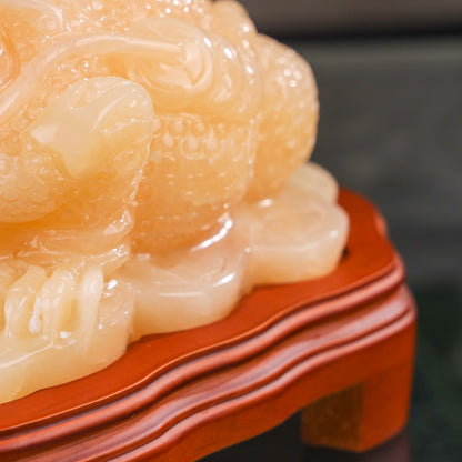 "Multiply All Profits" - Jade Money Frog 27cm