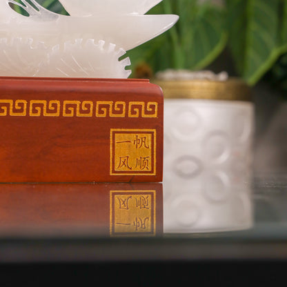 "Secure Smooth Success" - Jade Wealth Ship 41cm