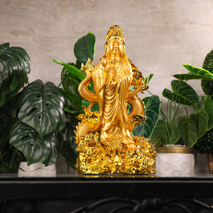 Empress of Protection Golden Guan Yin 44cm