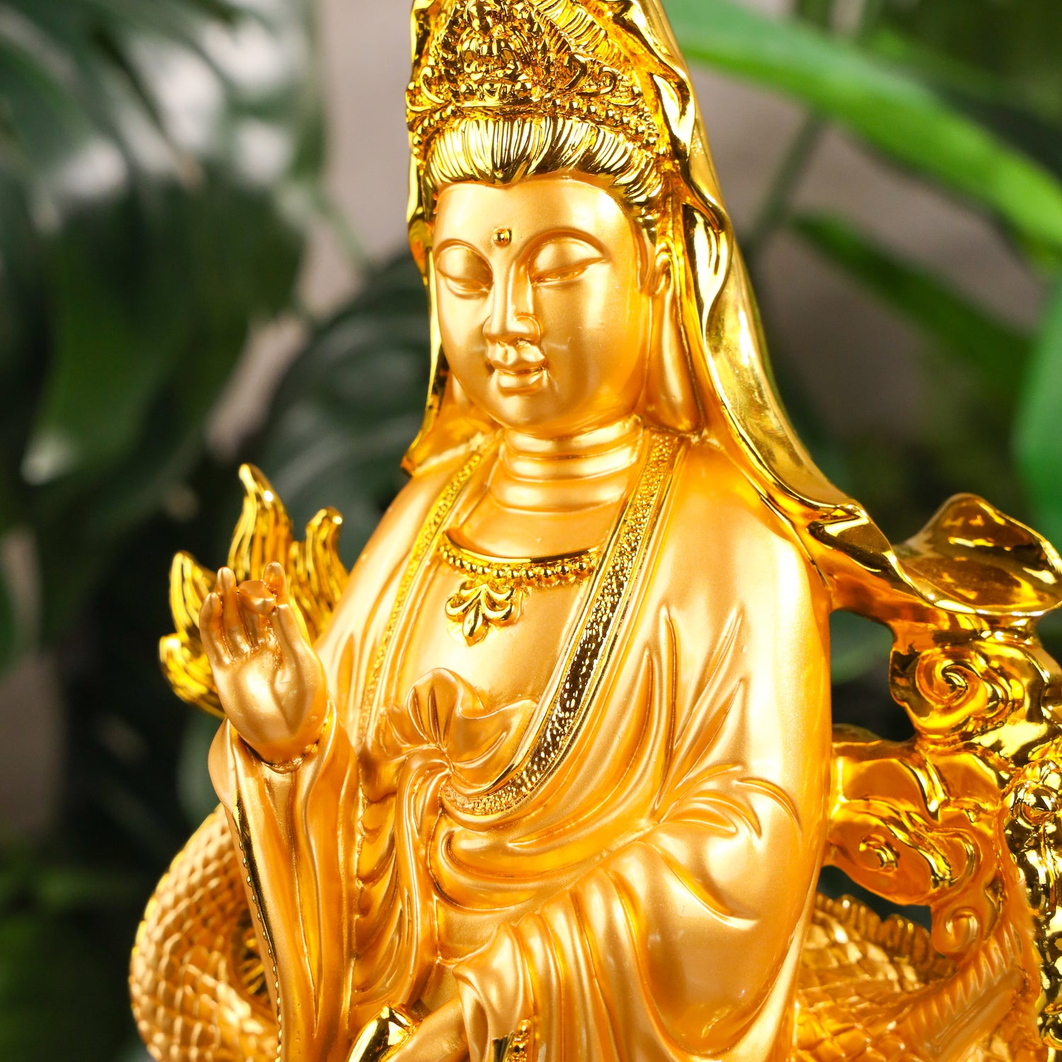 Empress of Protection Golden Guan Yin 44cm