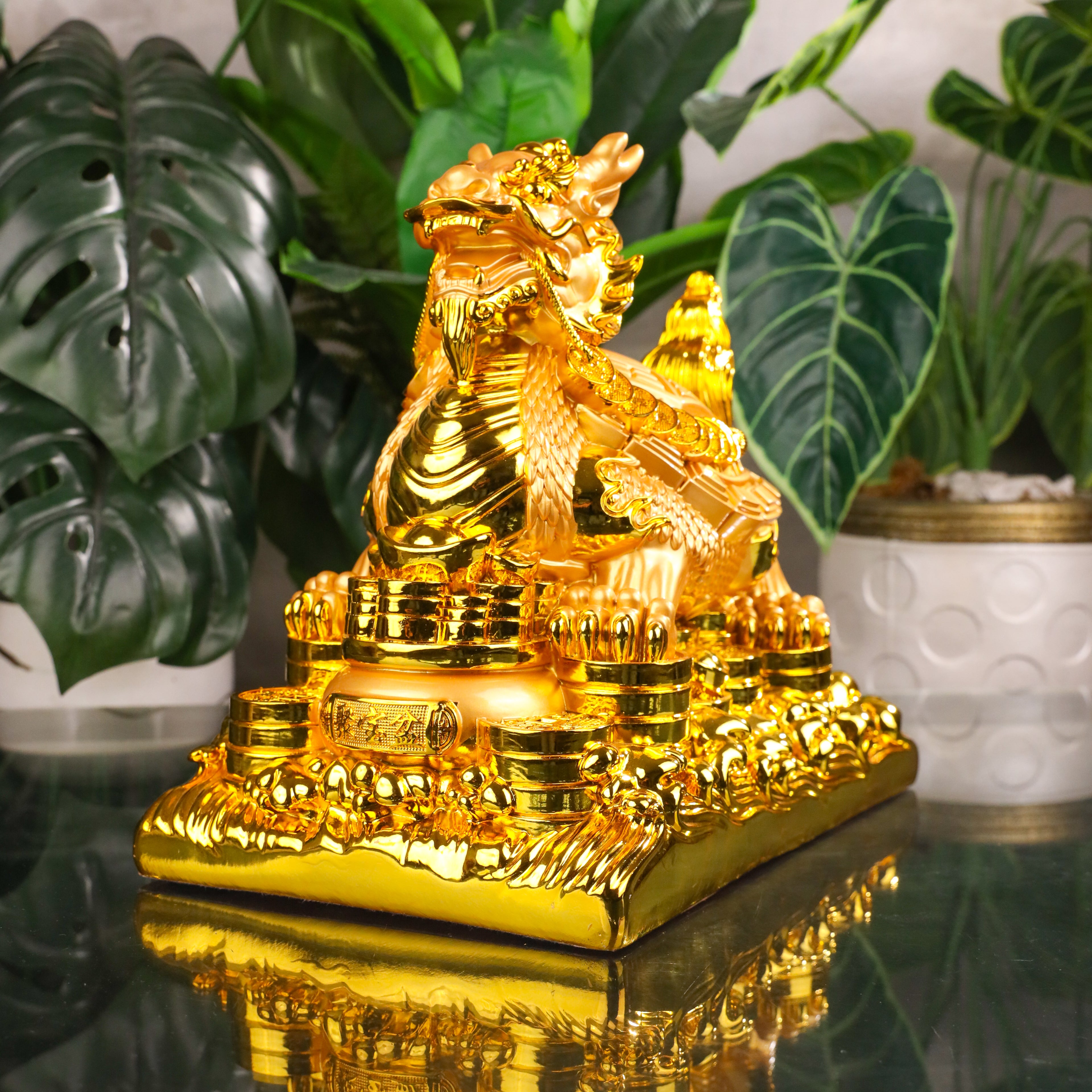 Successful Forever Golden Dragon Turtle 32cm