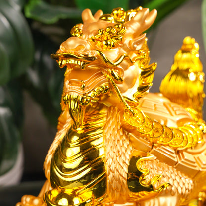 Successful Forever Golden Dragon Turtle 32cm