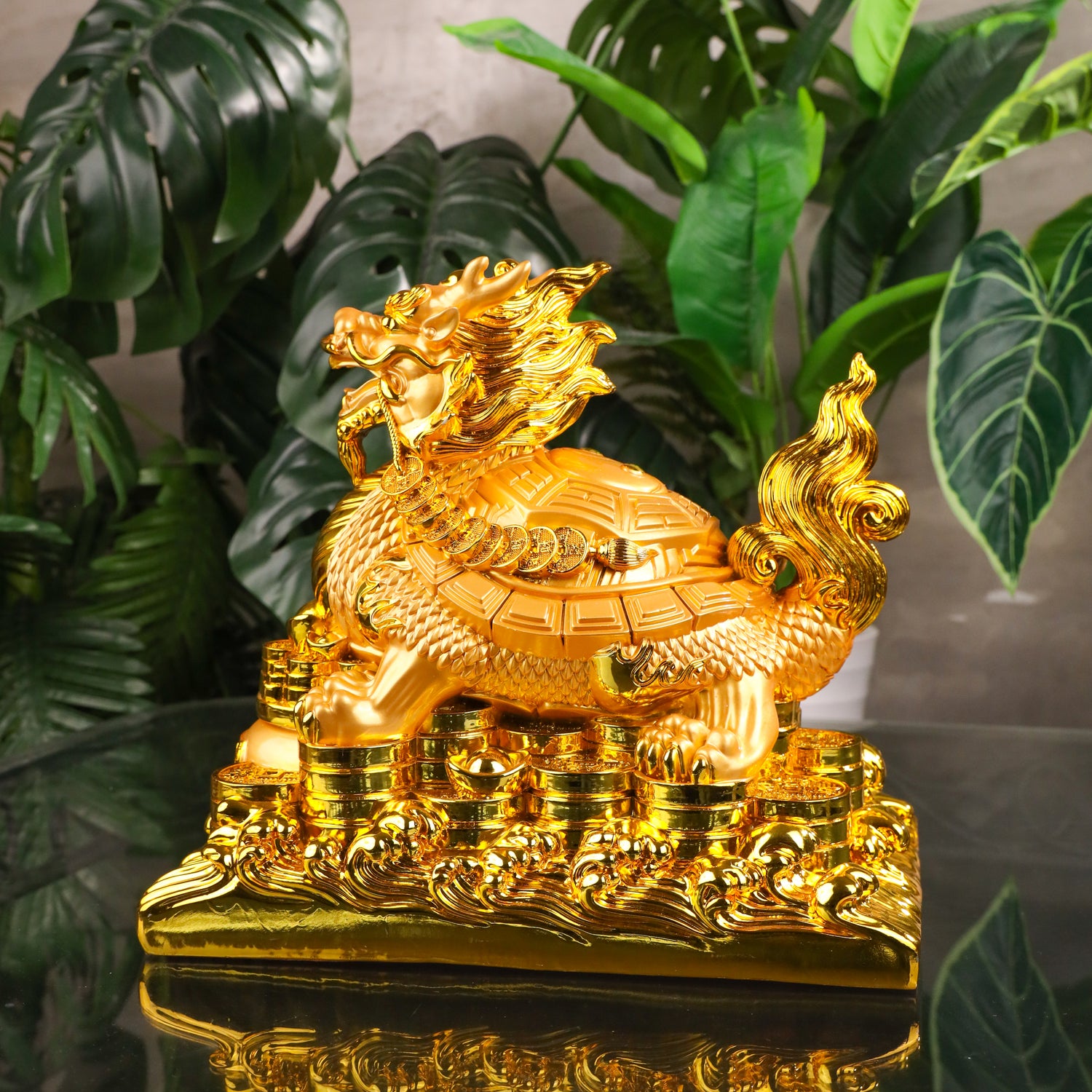 Successful Forever Golden Dragon Turtle 32cm