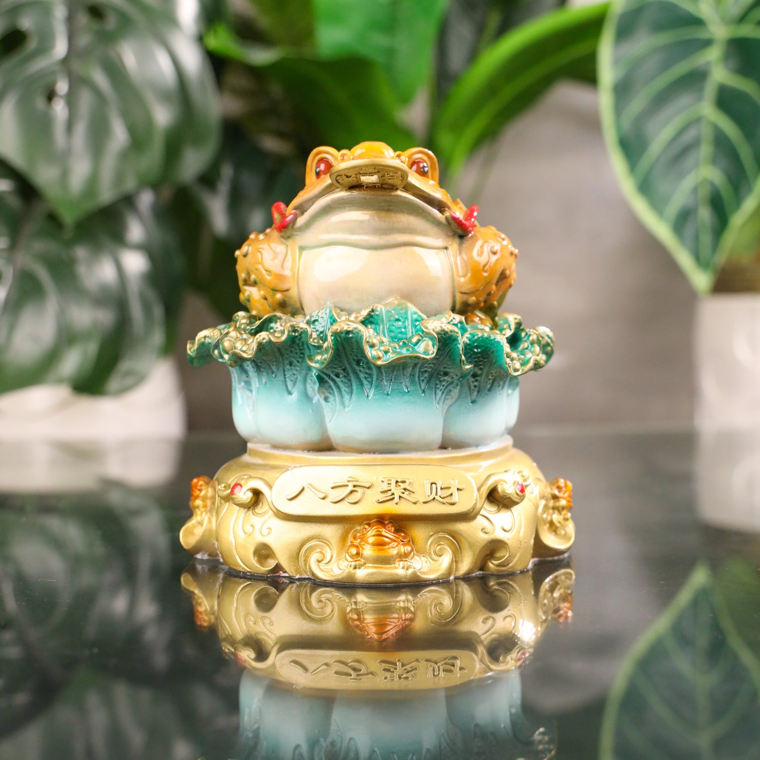 Harvester of Fortune - Money Frog &amp; Cabbage 14cm