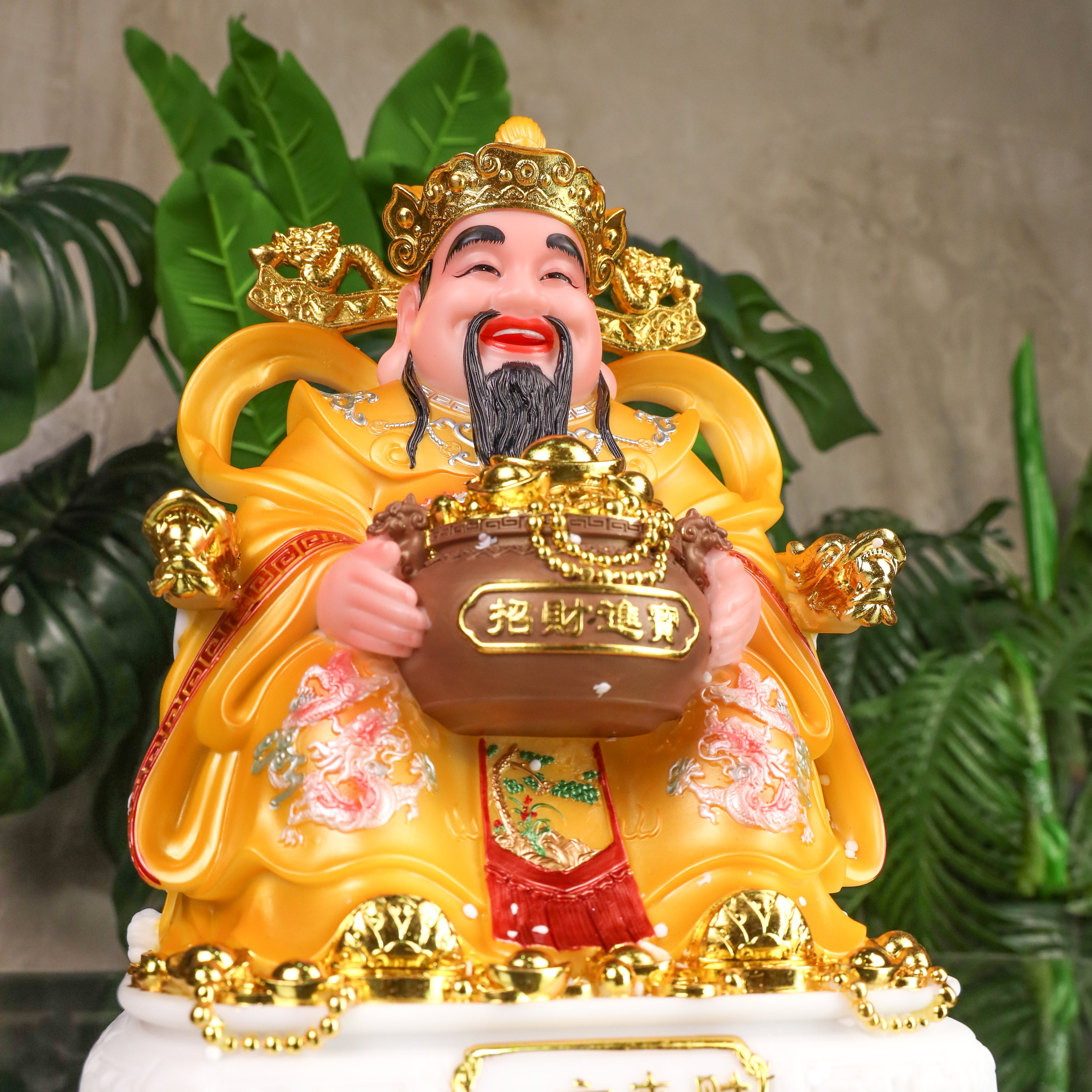 Bright Fortune God of Wealth Luck 30cm