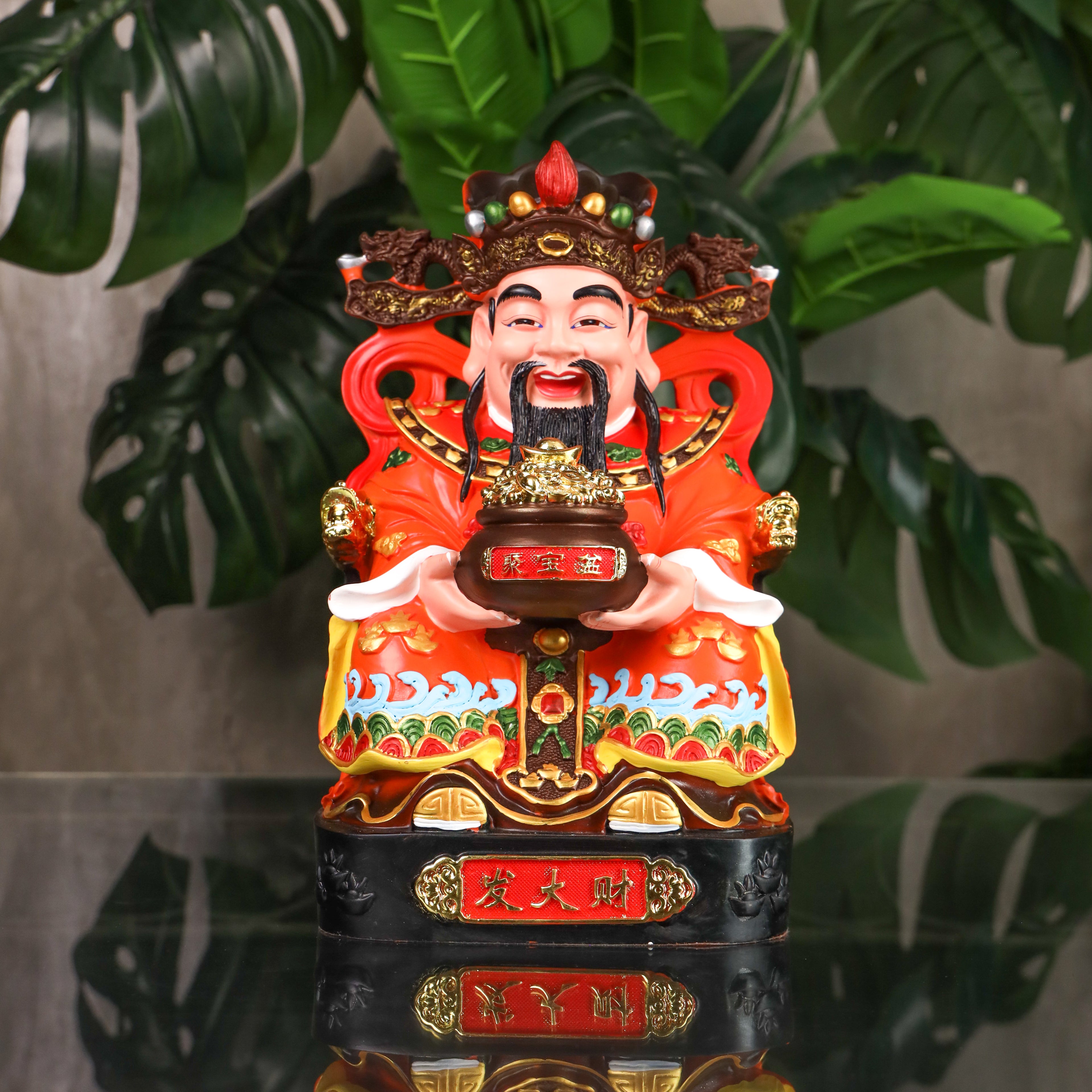 Auspicious Red God of Wealth 29cm