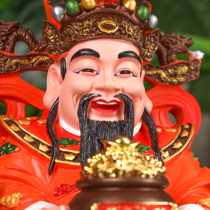 Auspicious Red God of Wealth 29cm