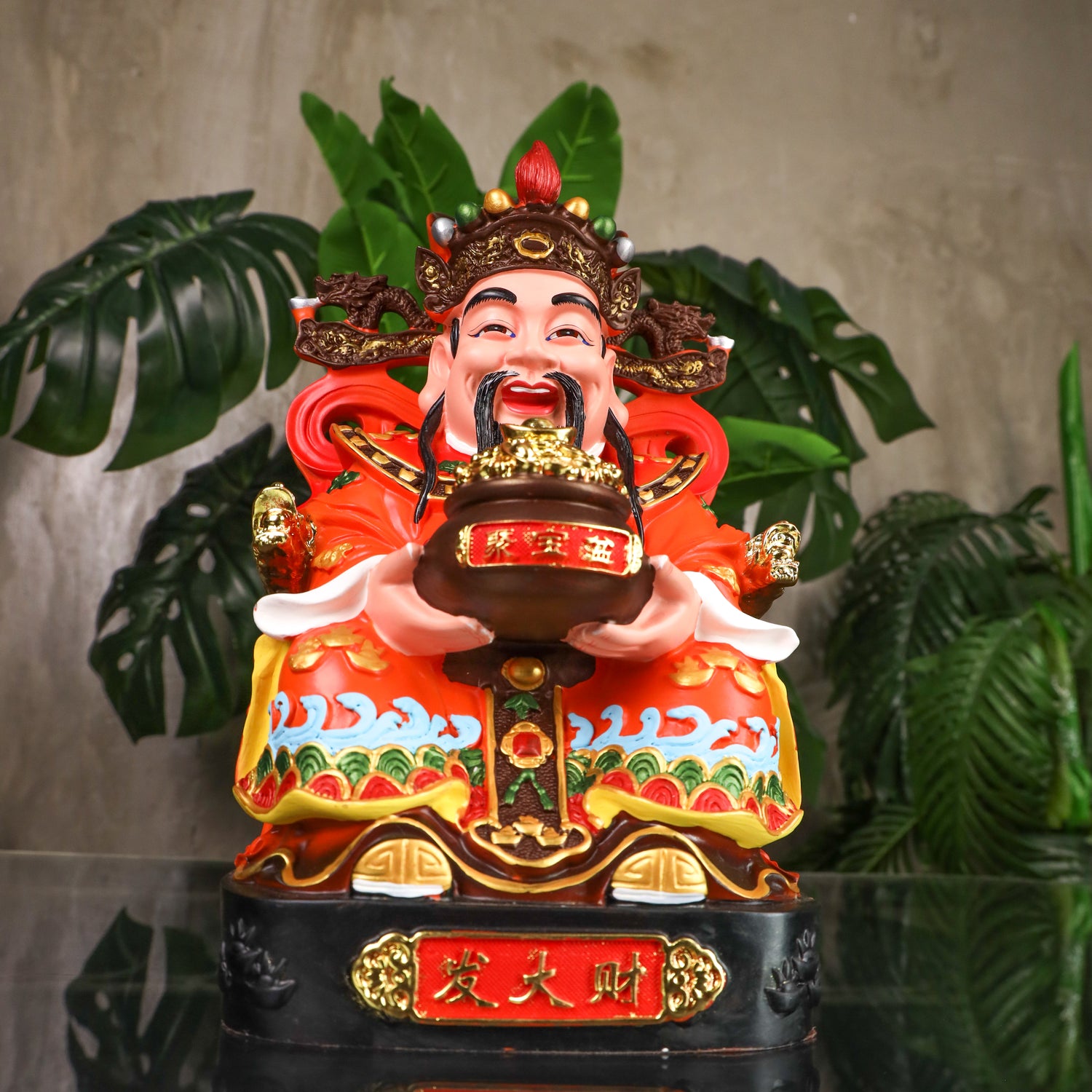 Auspicious Red God of Wealth 29cm