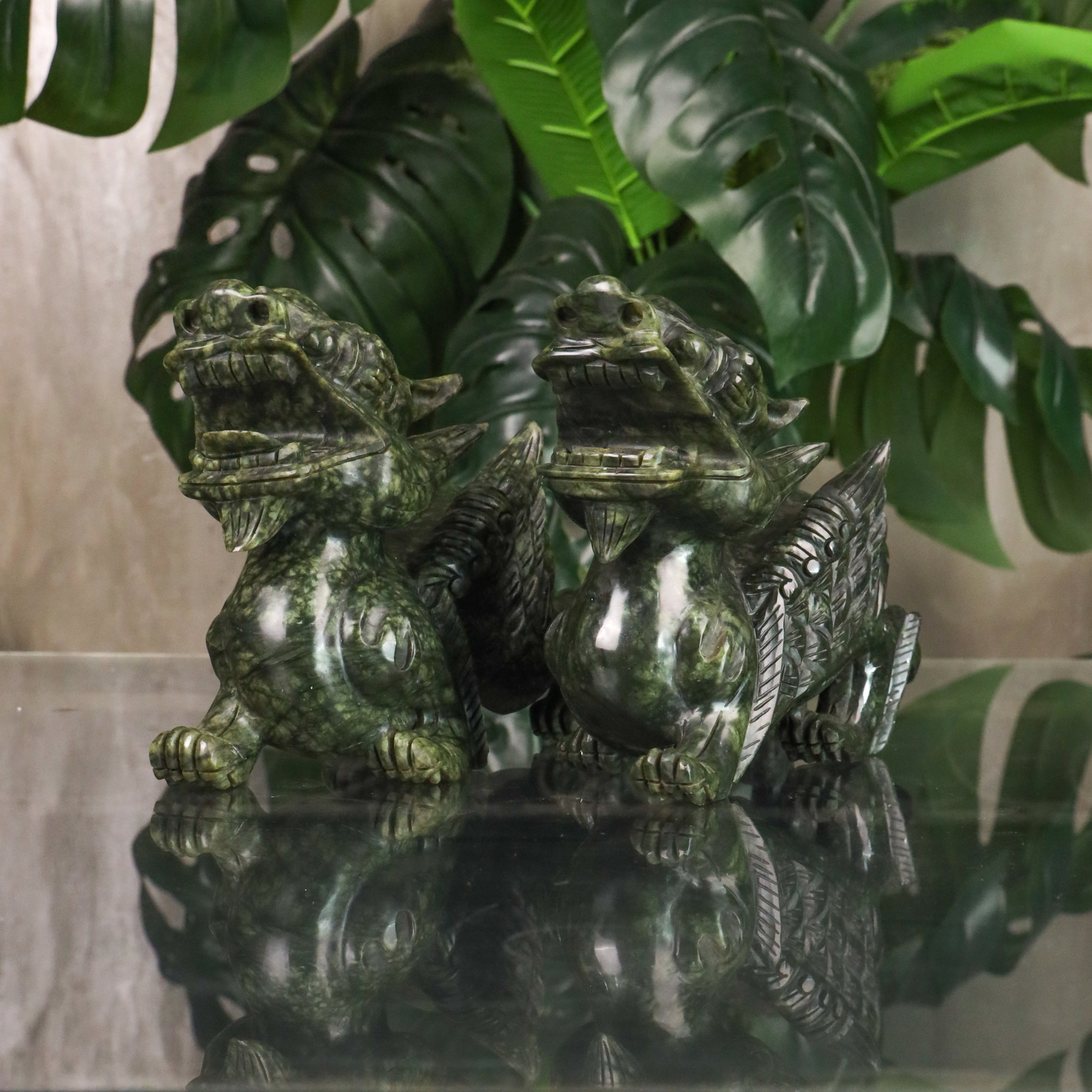 The Royal Jade Guardians Pi Yao Pair 23cm