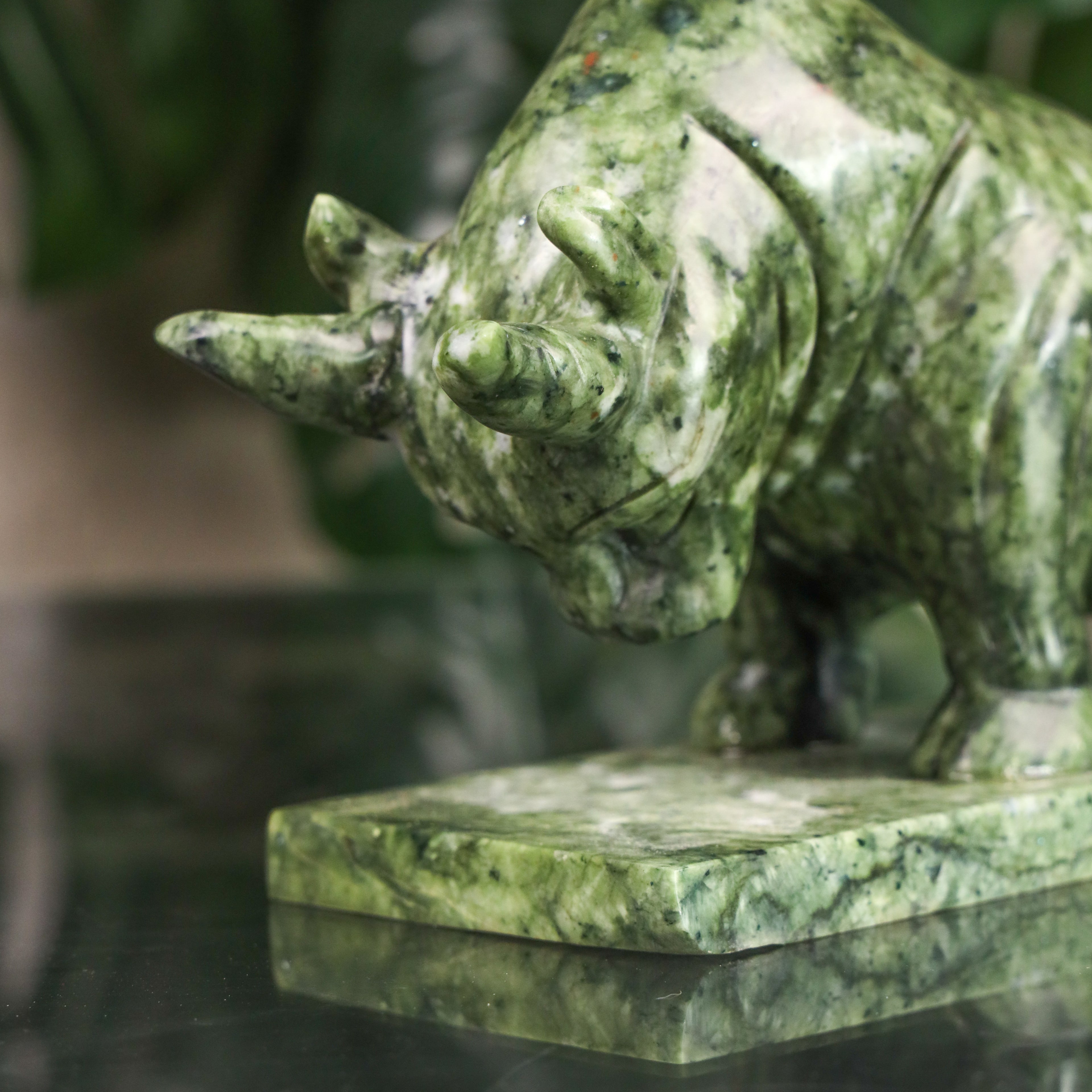 Mighty Jade Ox for Reliable Luck 30cm