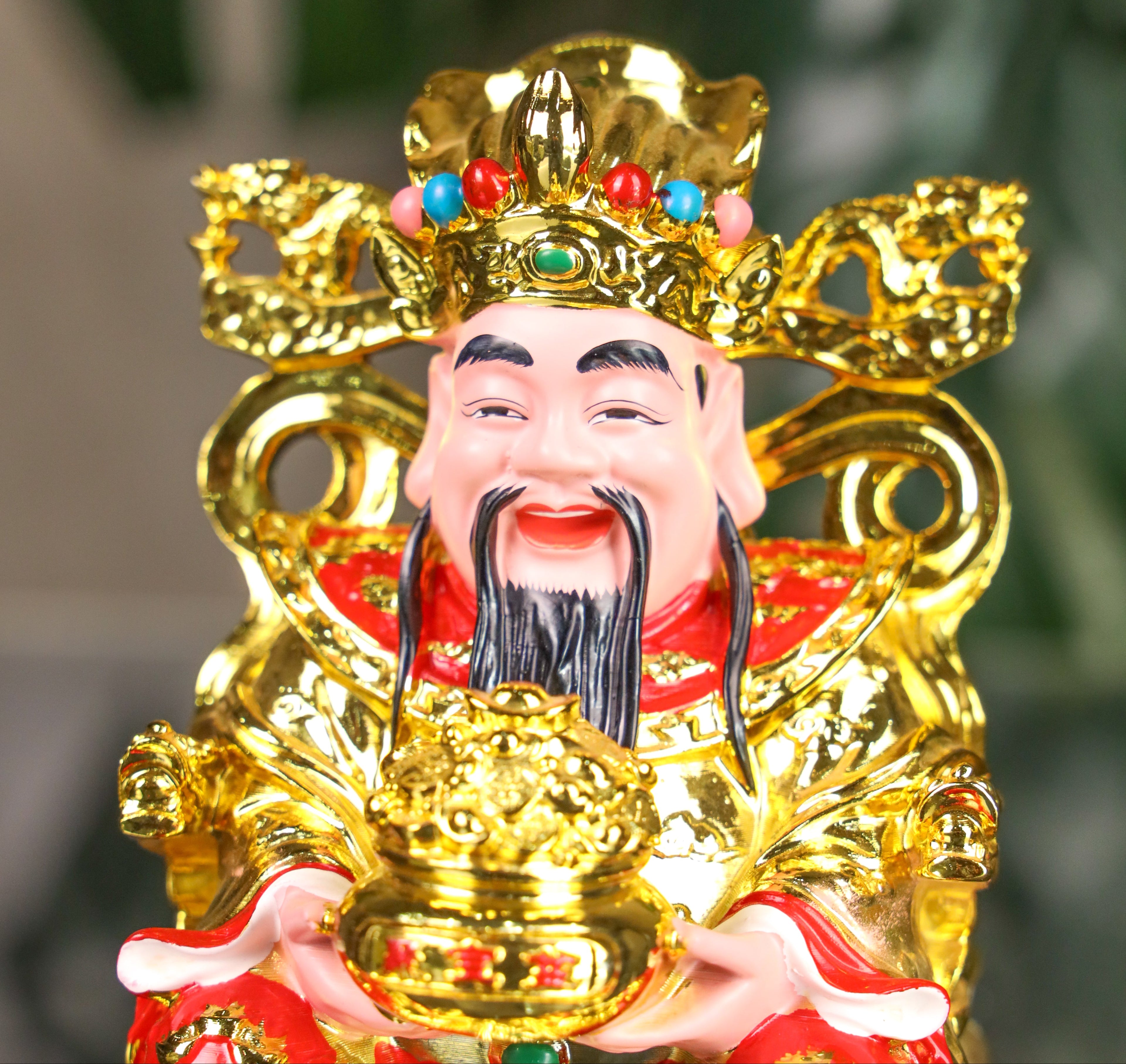 God of Golden Fortune Cai Shen 15cm