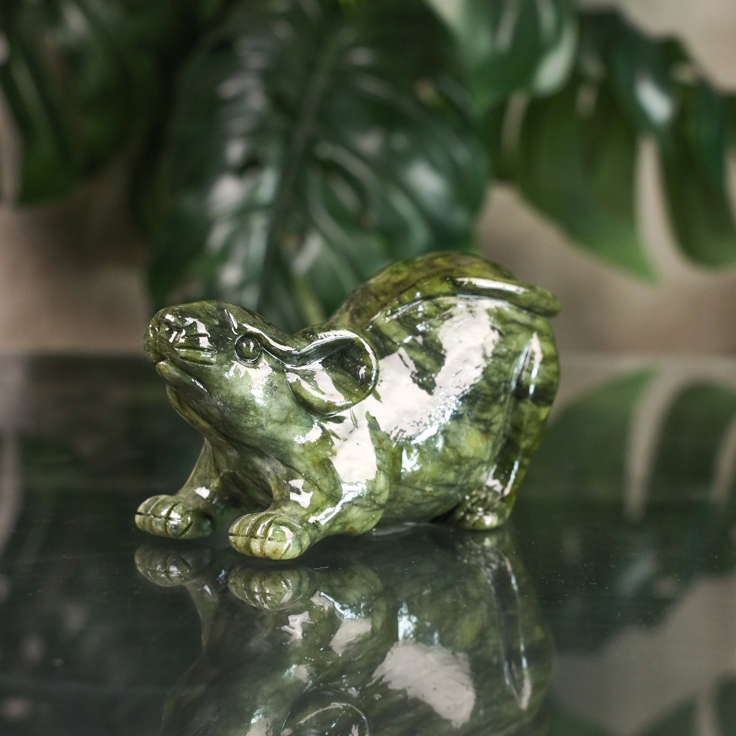 Jade Zodiac Rat for Hidden Advantage 16cm