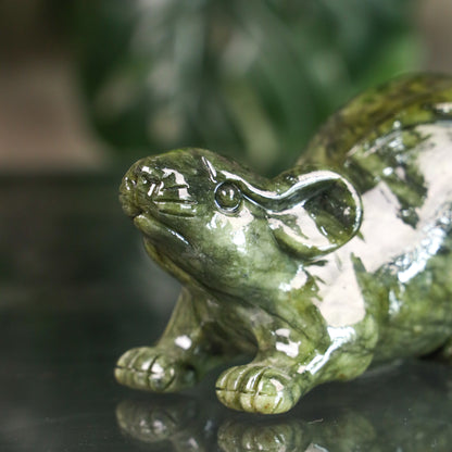 Jade Zodiac Rat for Hidden Advantage 16cm