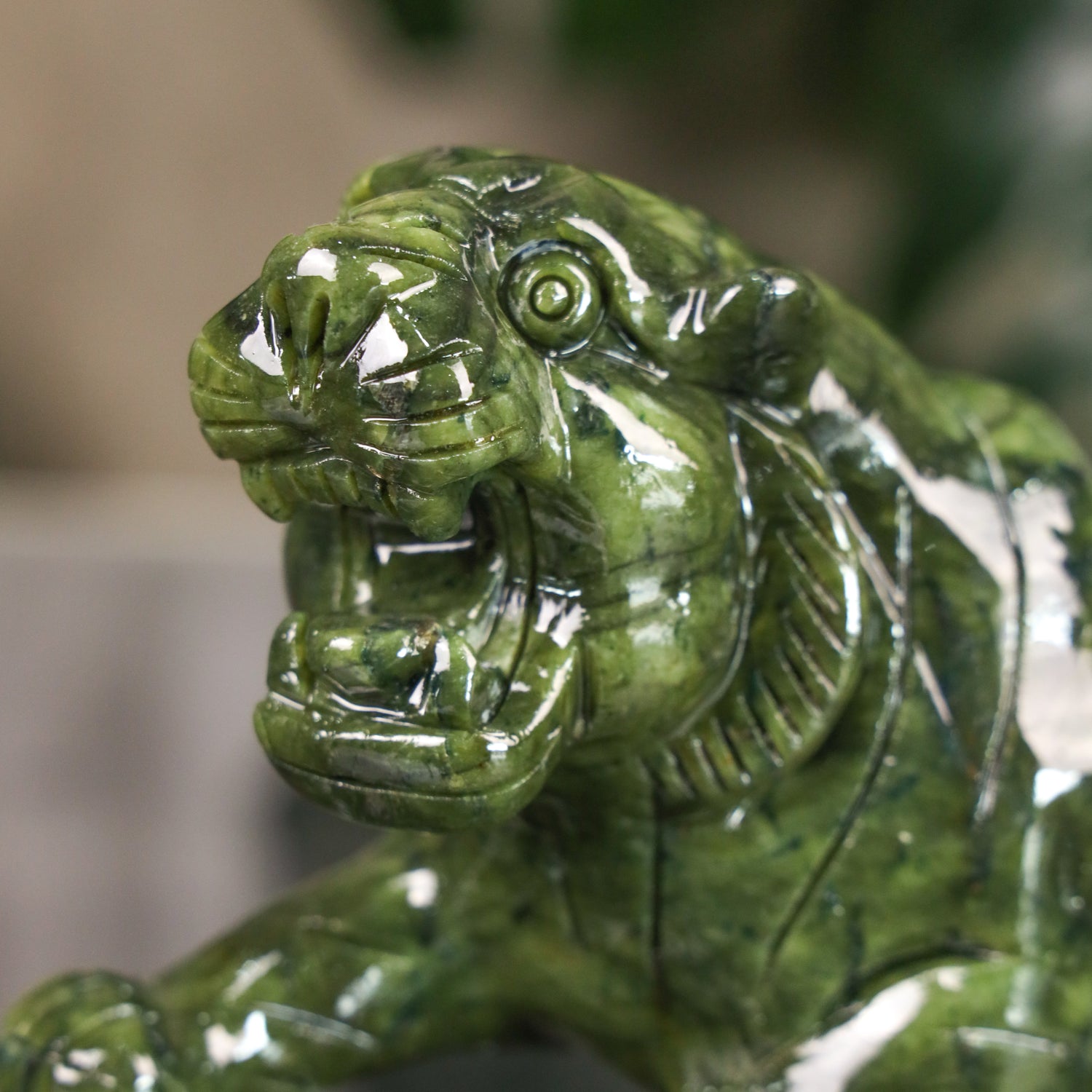 Powerful Jade Tiger of Dominance 28cm