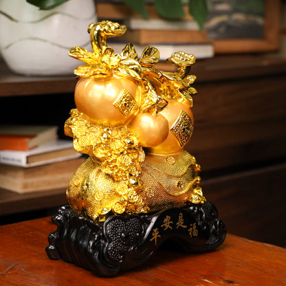 Three Golden Apples of Happiness 27cm