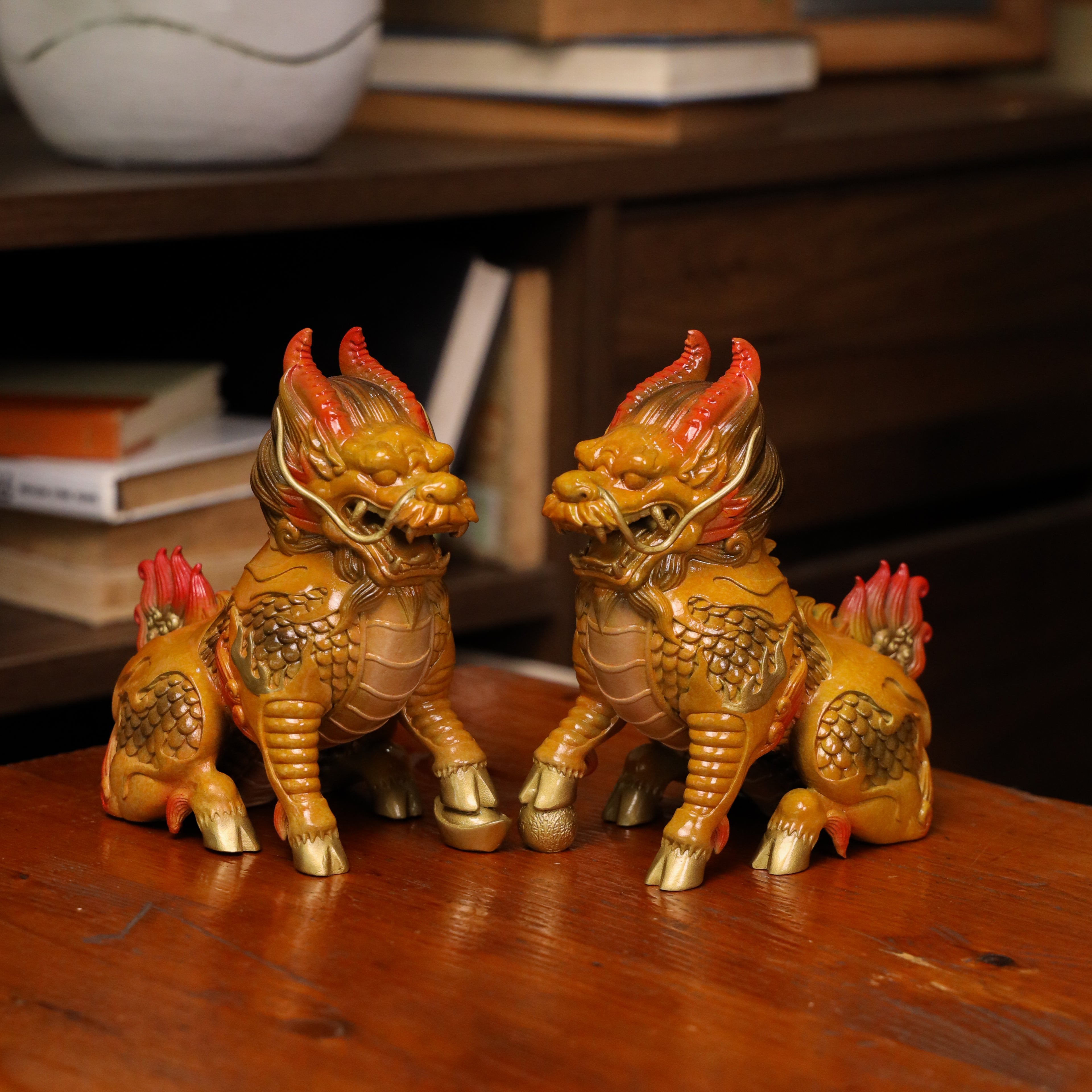 The Guardians of Virtue - Noble Qilin Pair 20cm