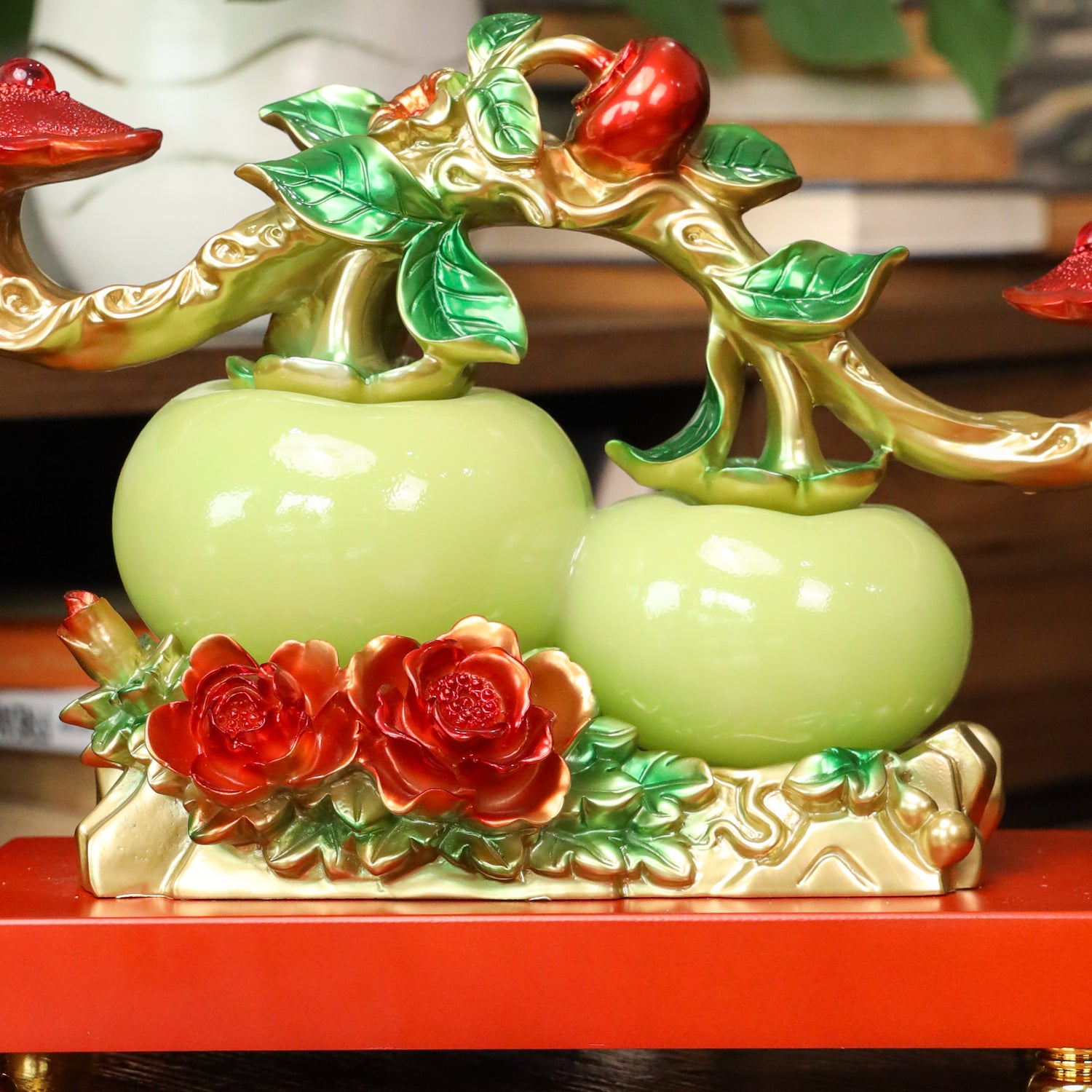 Fruits of Wealth and Happiness Persimmons 32cm