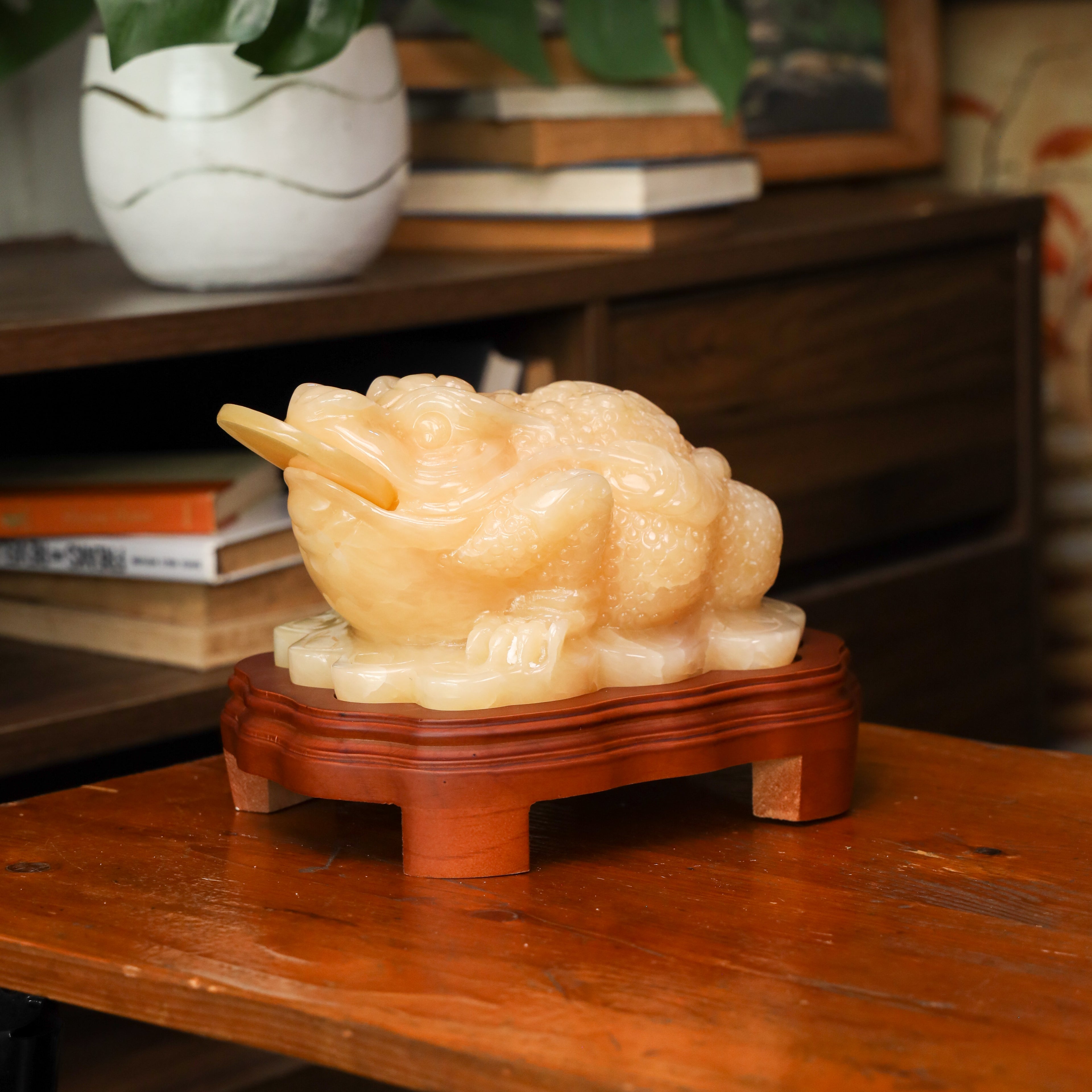 "Multiply All Profits" - Jade Money Frog 27cm