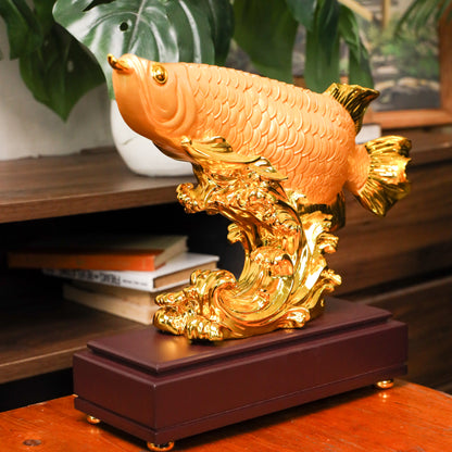 The Golden Dragon Fish Arowana 41cm