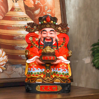 Auspicious Red God of Wealth 29cm