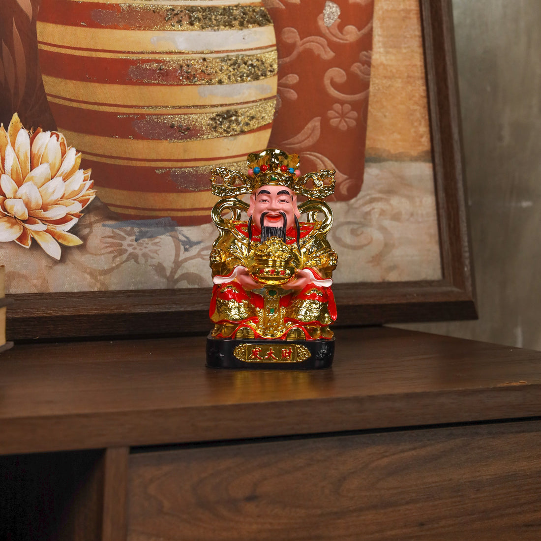 God of Golden Fortune Cai Shen 15cm