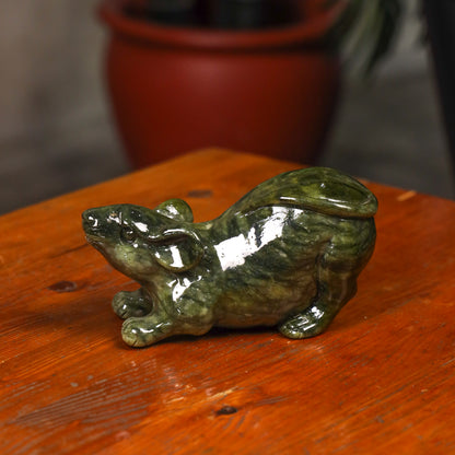 Jade Zodiac Rat for Hidden Advantage 16cm