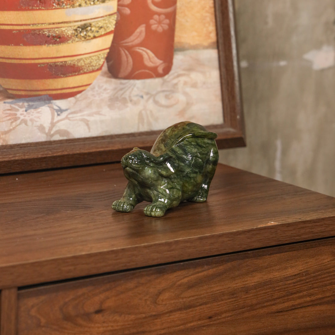 Jade Zodiac Rat for Hidden Advantage 16cm