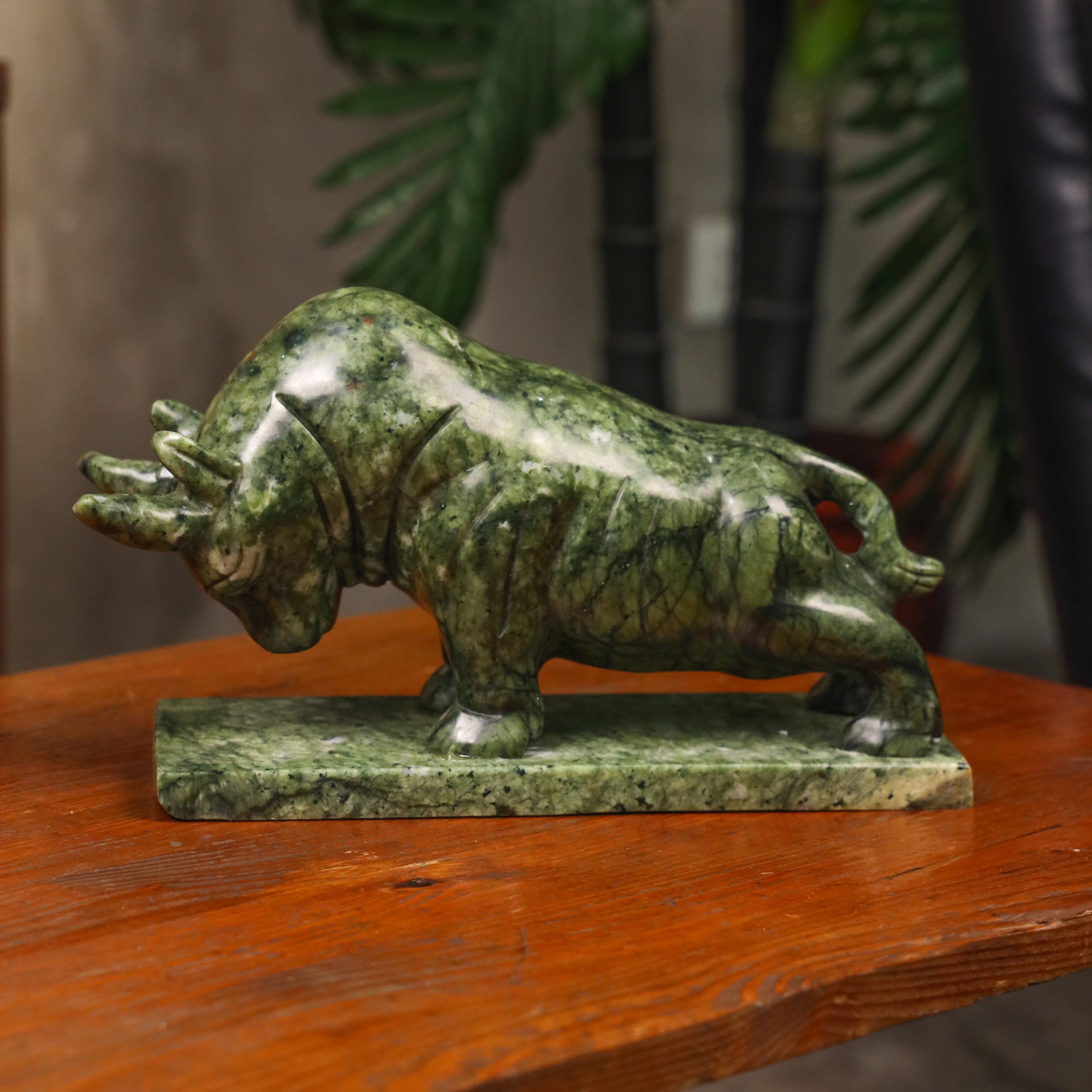 Mighty Jade Ox for Reliable Luck 30cm