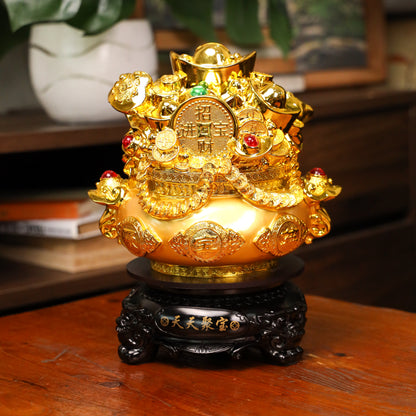 Pot of Gold Jewels and Treasures 28cm