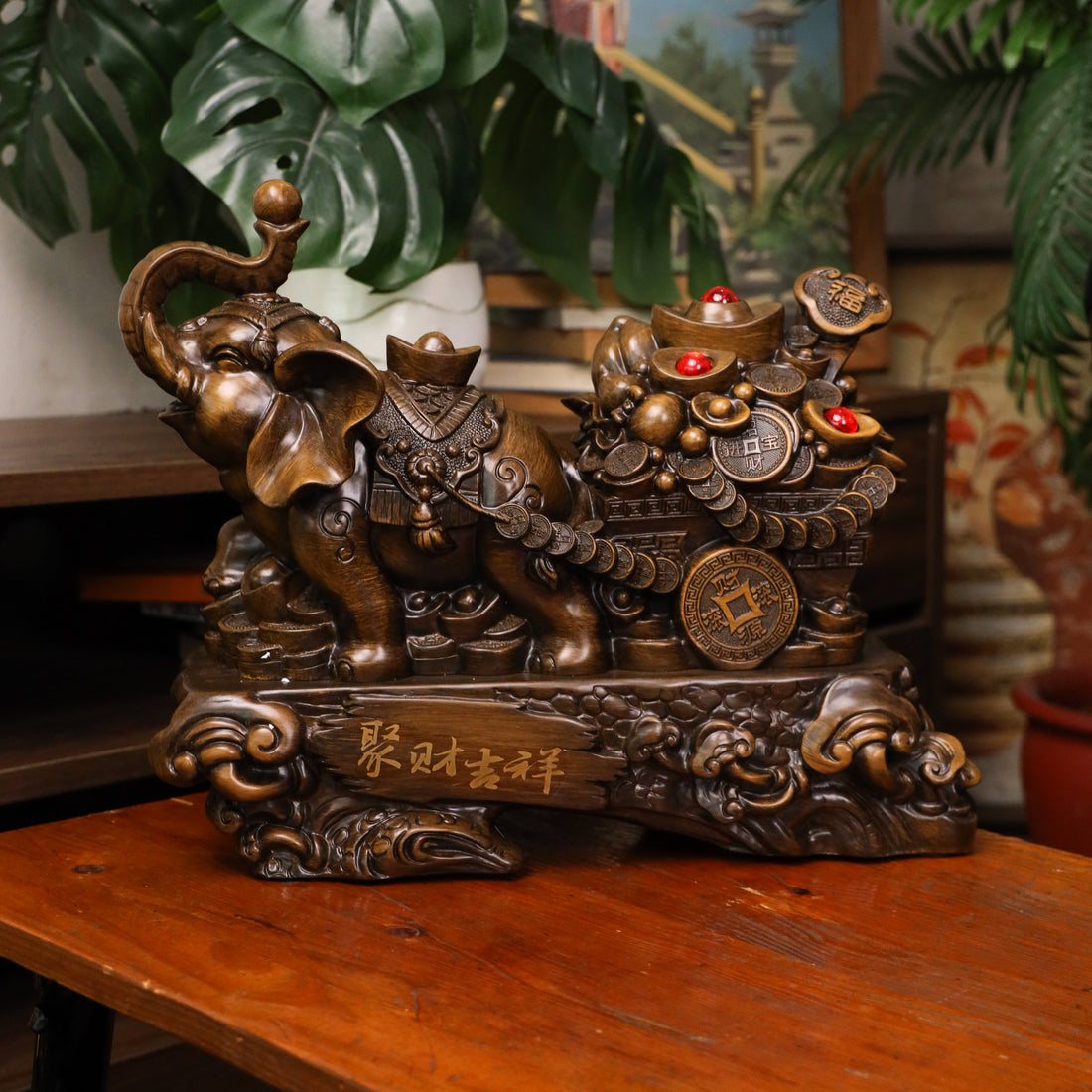 Treasure-Carrying Elephant of Fortune 44cm