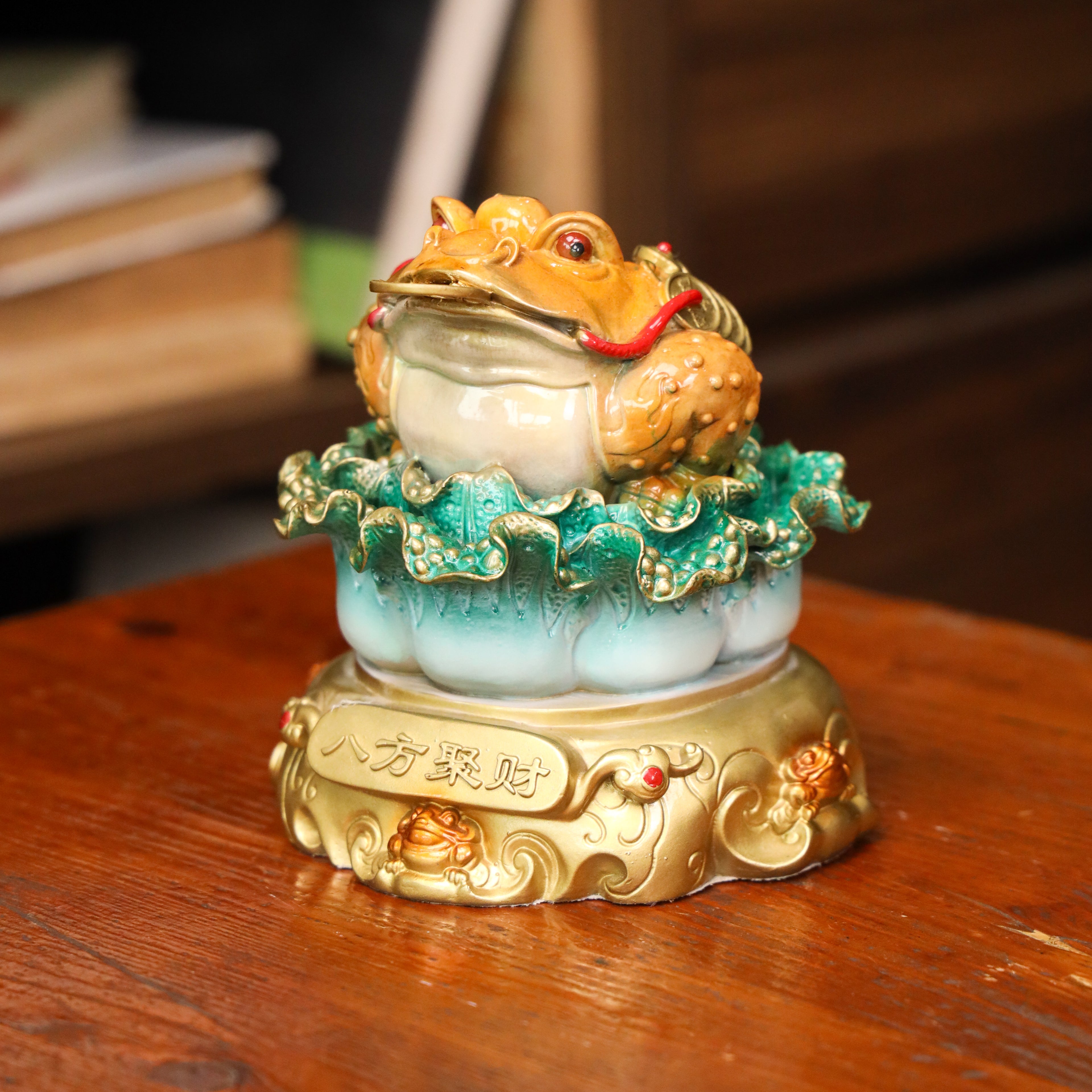 Harvester of Fortune - Money Frog &amp; Cabbage 14cm