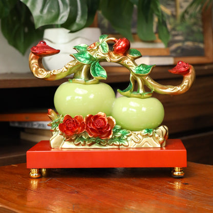 Fruits of Wealth and Happiness Persimmons 32cm