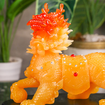 Royal Yellow Guardians of Peace Qilin 31cm