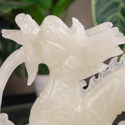 "Attract Power and Victory" - Jade Dragon 42cm