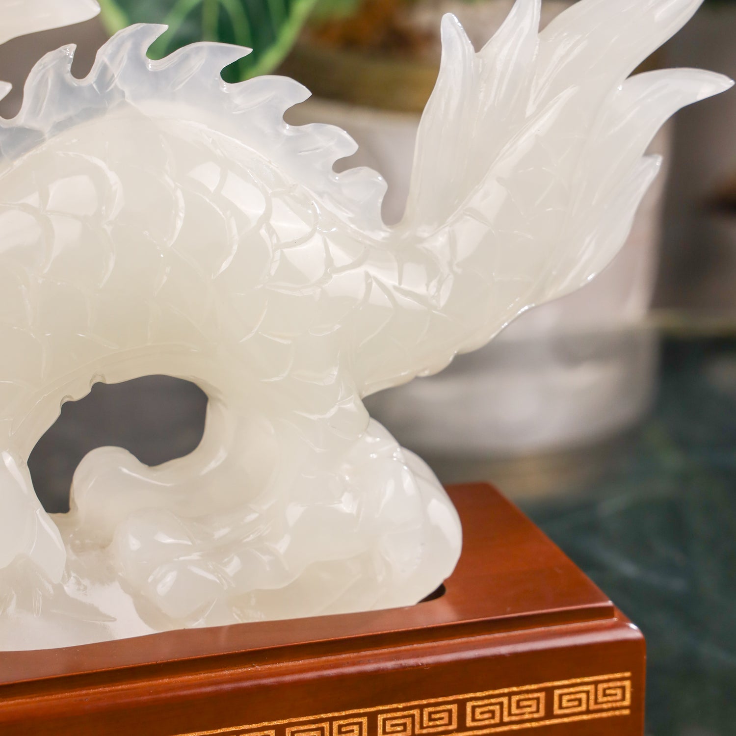 "Attract Power and Victory" - Jade Dragon 42cm