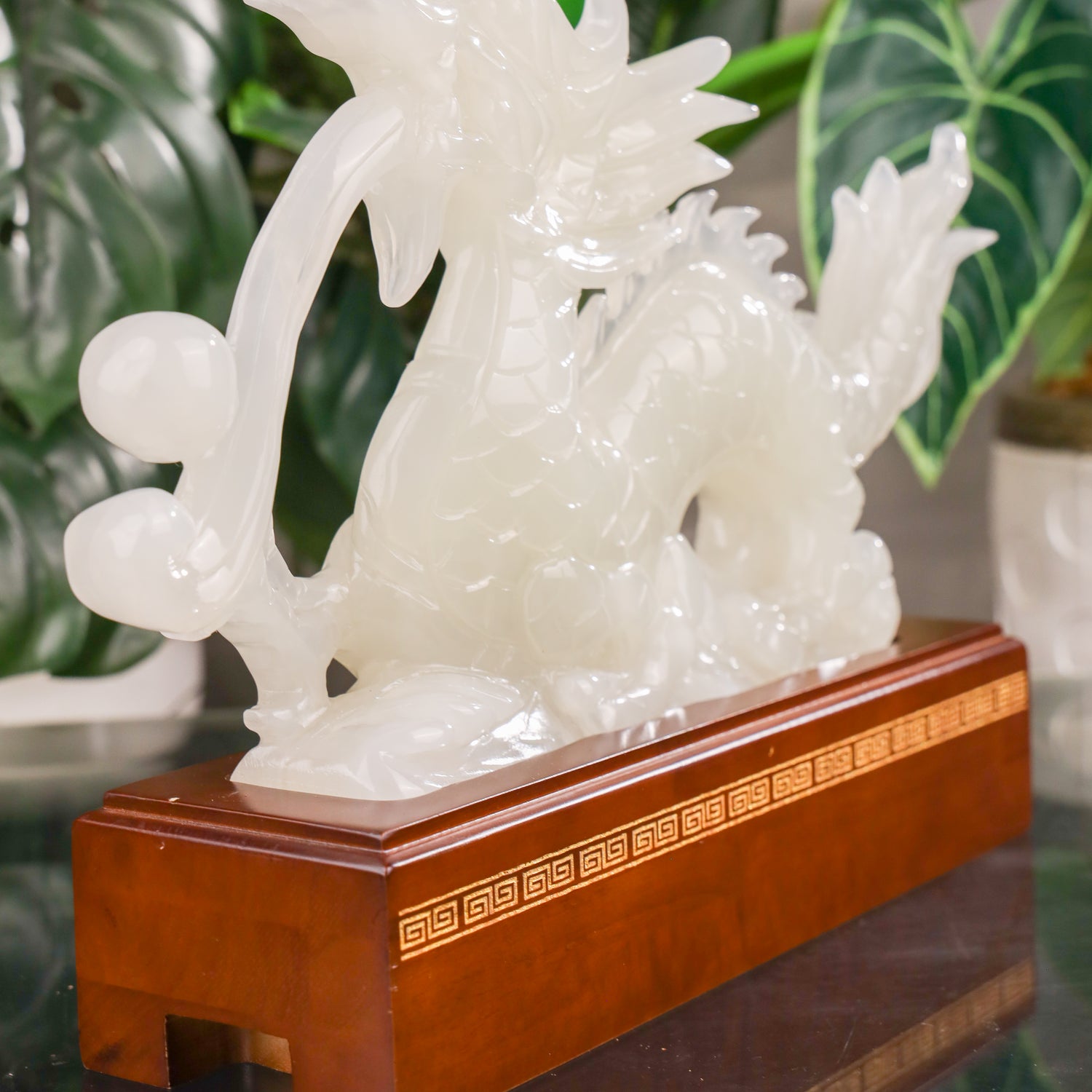"Attract Power and Victory" - Jade Dragon 42cm