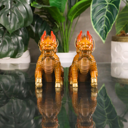 The Guardians of Virtue - Noble Qilin Pair 20cm