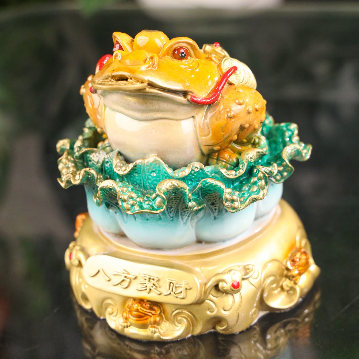 Harvester of Fortune - Money Frog &amp; Cabbage 14cm