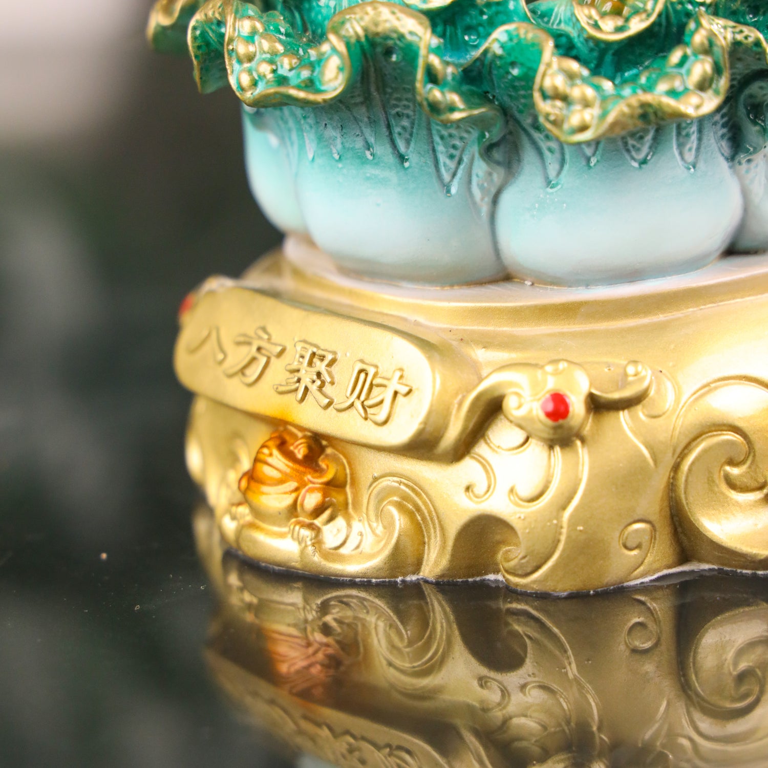 Harvester of Fortune - Money Frog &amp; Cabbage 14cm