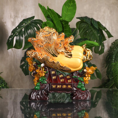 Golden Wealth Cabbage for Money Attraction 38cm