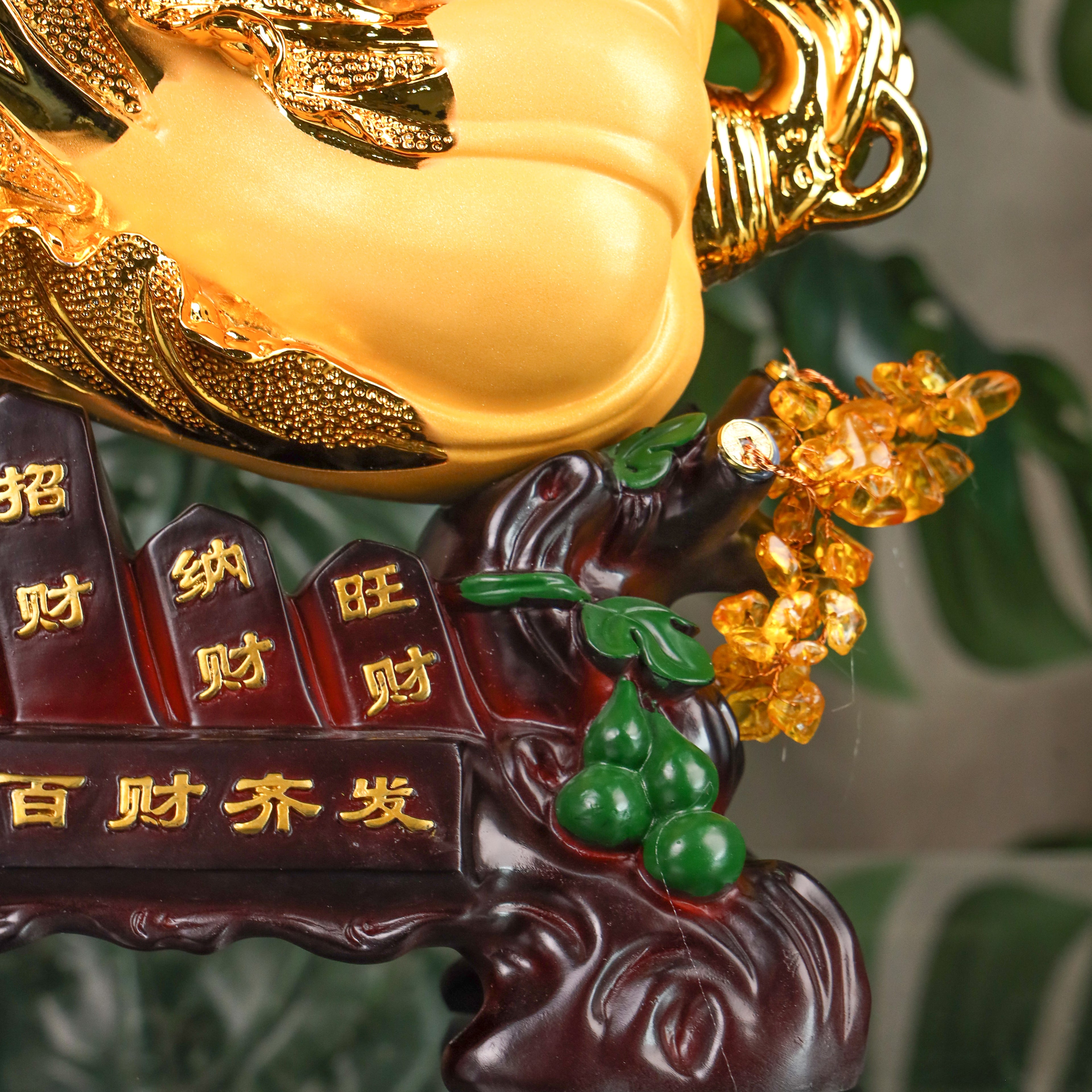 Golden Wealth Cabbage for Money Attraction 38cm