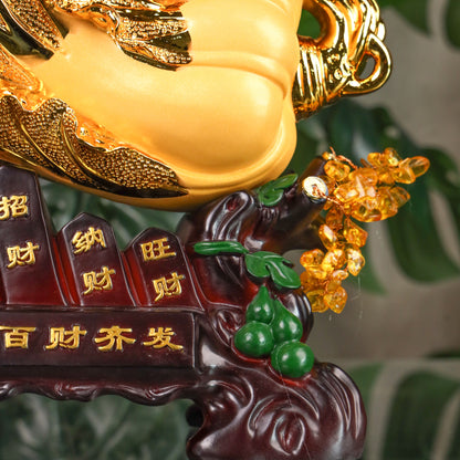 Golden Wealth Cabbage for Money Attraction 38cm
