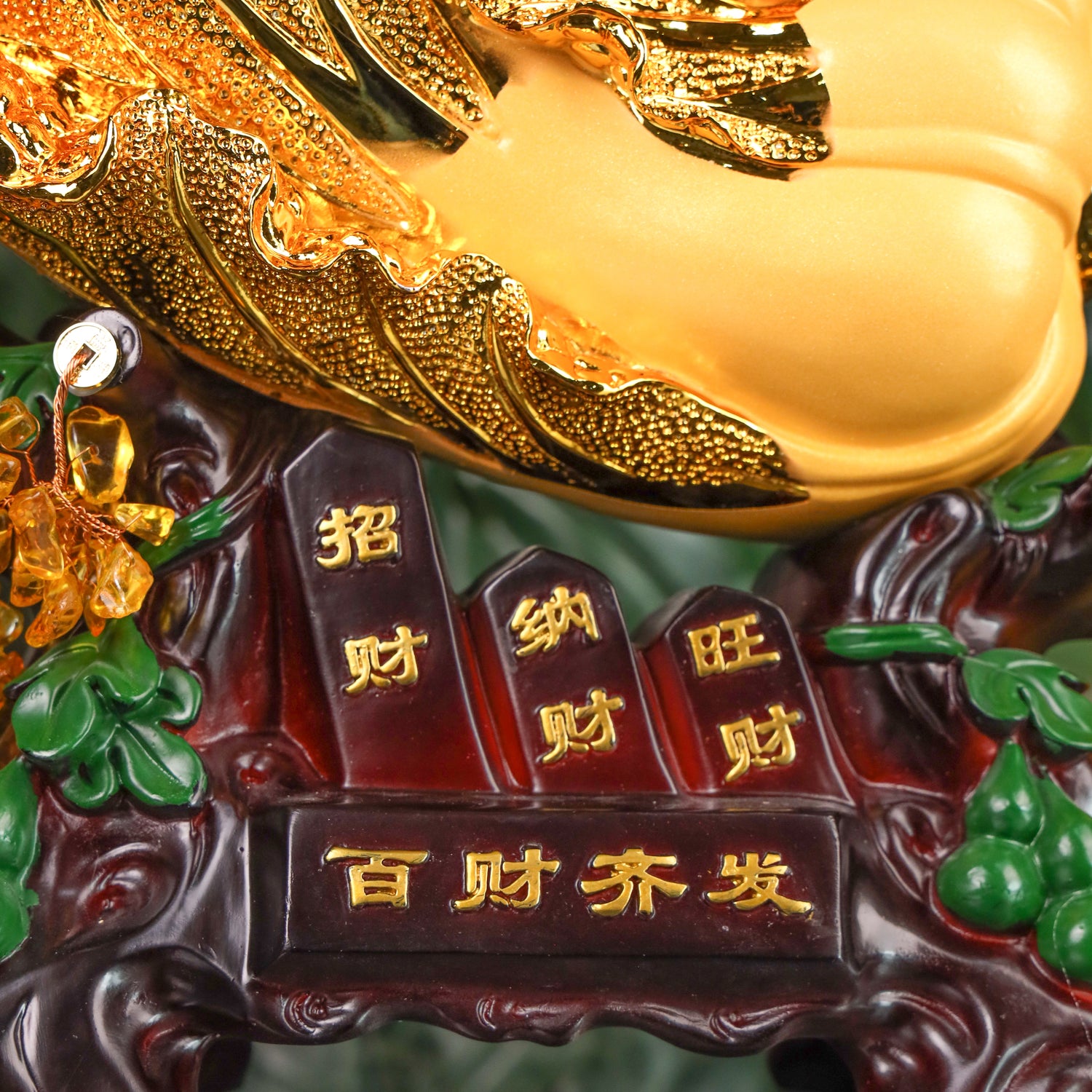 Golden Wealth Cabbage for Money Attraction 38cm